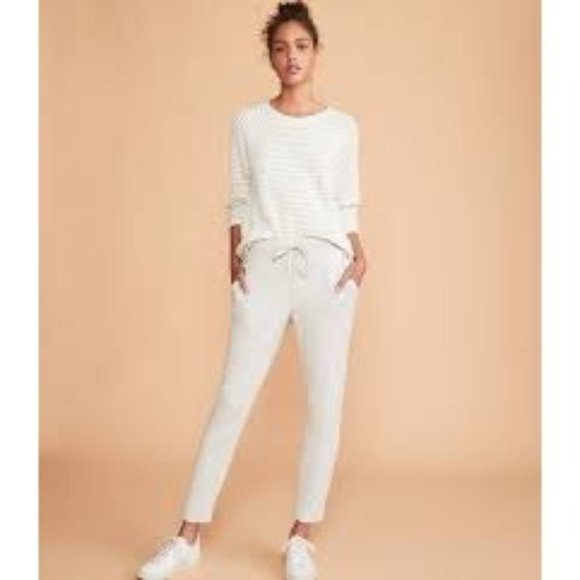 Lou & Grey Light Blue Drawstring Jogger Pants - Picture 1 of 4